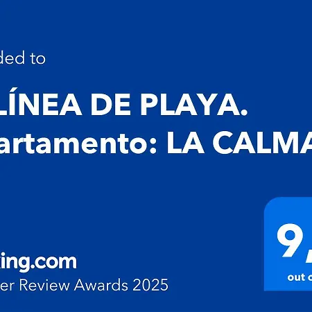 1ª Linea De Playa. Apartamento: La Calma *